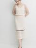 SEPTEMBER TWENTIETH Sleeveless Knit Set (Beige)
