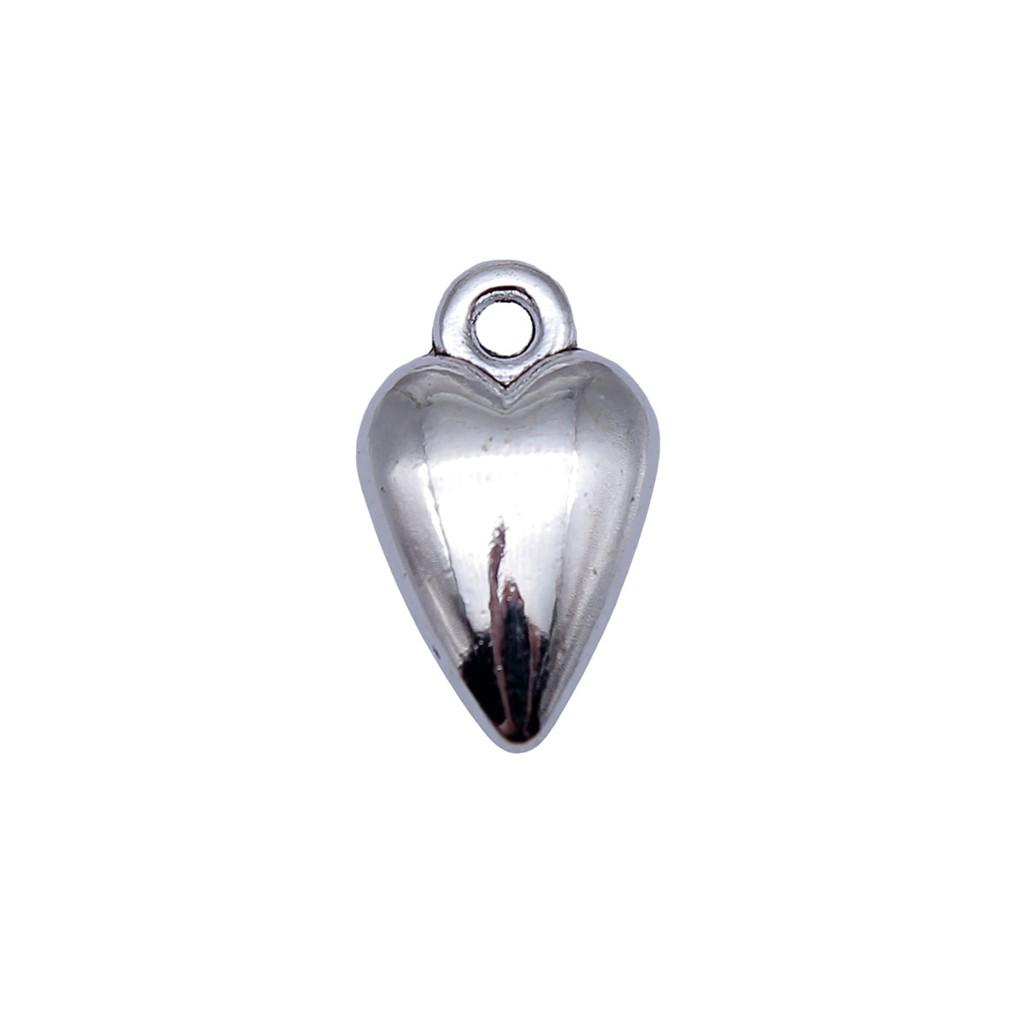 Filigree Heart Charms Antique Alloy Pendants For Vintage Floral Jewelry