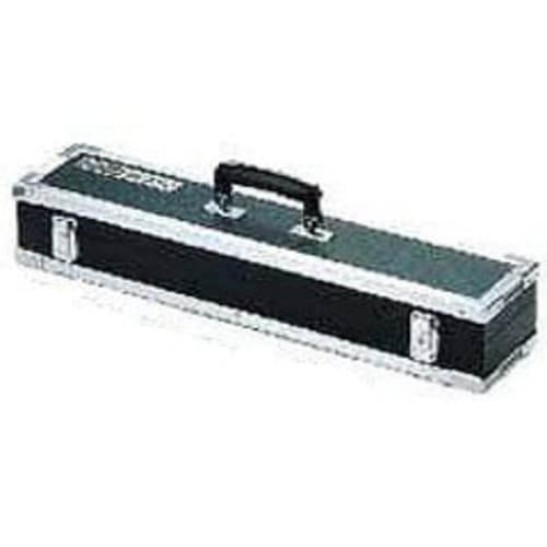 Grestn Small Knife Case, No Dividers, Black Leather Cover, Aluminum Rim, Rayon Lining, Made In Japan, AHU20