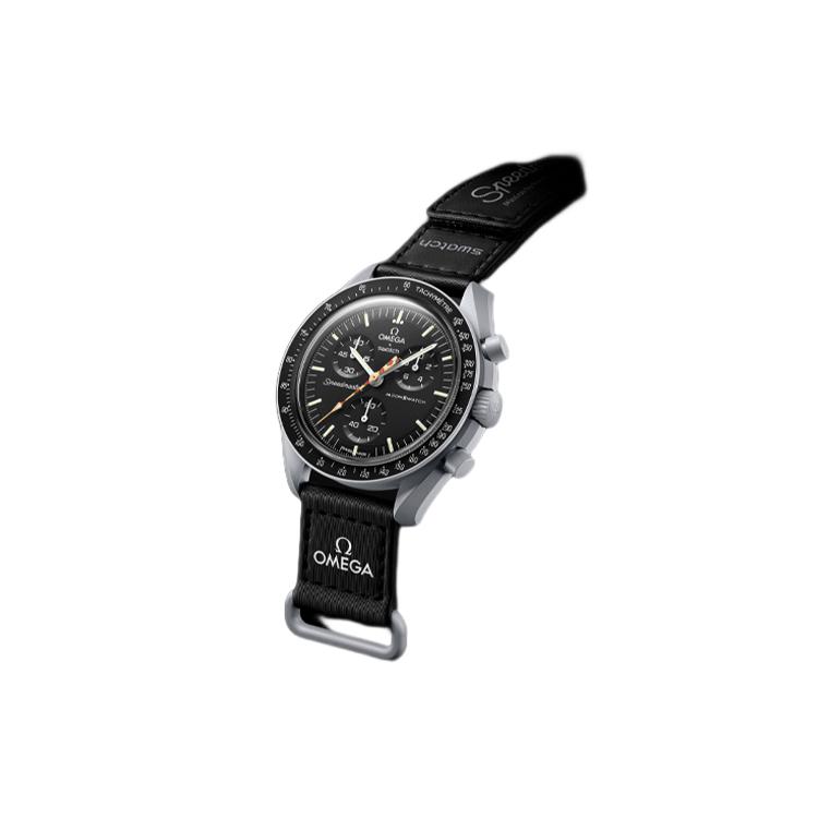 SWATCH Unisex 42mm Black Watch SO33M102-107 SO33M102-107 Black