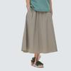 Syntech Women's Woven Skirt Beige Gray (S24MWSSK31)