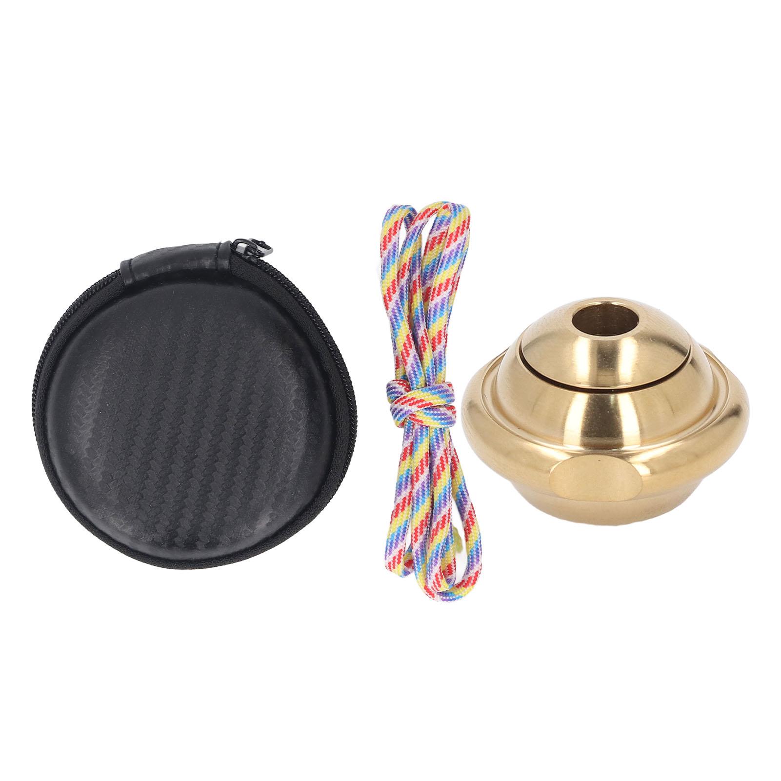 

Вращающийся шнурок бусина игрушка на палец шнурок из нержавеющей стали бусина развлечение игрушка для снятия стресса Gold