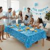 3PCS Odorless Ocean Theme Party Tablecloth Plastic Ocean Wave Table Cover  Beach