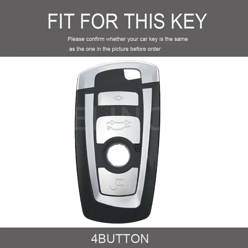 NEW Fashion TPU Car Key Case Cover for BMW 1 2 3 4 5 6 7 Series X3 X4 4 Buttons Auto Remote Shell Protect Accessaries