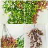 Outdoor Hanging Plants Balcony Flowers Home Garden Wedding Artificial UV Resistant Giant Plant Halloween Christmas Door Decor