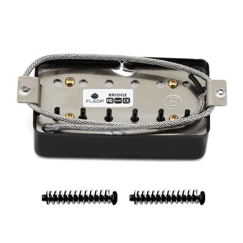FLEOR Alnico5 Guitar Humbucker Pickup, Black, Bridge Pickup for LP-Style Guitars