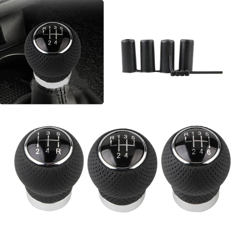 Manopla de Câmbio de Couro para Carro, Alavanca de Câmbio Manual, Substituição de Manopla Elegante de Couro para Veículos Manuais