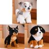Plush Dog Toy Bernese Mountain Dog Stuffed Animal Gift For Kids And Adults