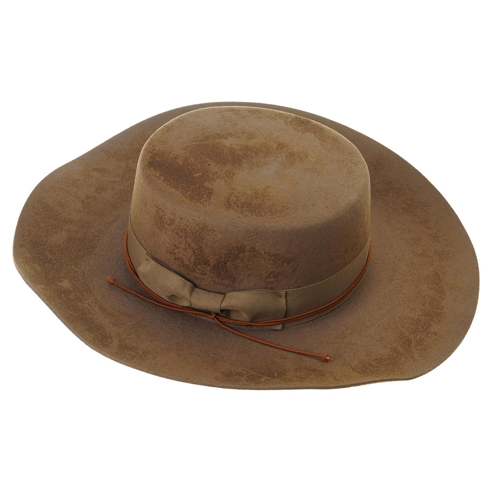 

Classical Homburg Top Hat Panama Hat Gift for Boyfriend Top Hat Rancher Costume for Outdoor Gatherings 1 коричневый