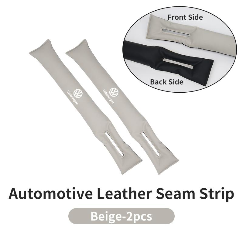 Automotive Two-tone Leather Seam Strip Leak-Proof Auto Seat Gap Plug For VW GTI Polo Passat Scirocco Golf Tiguan GTE Sportcoupe