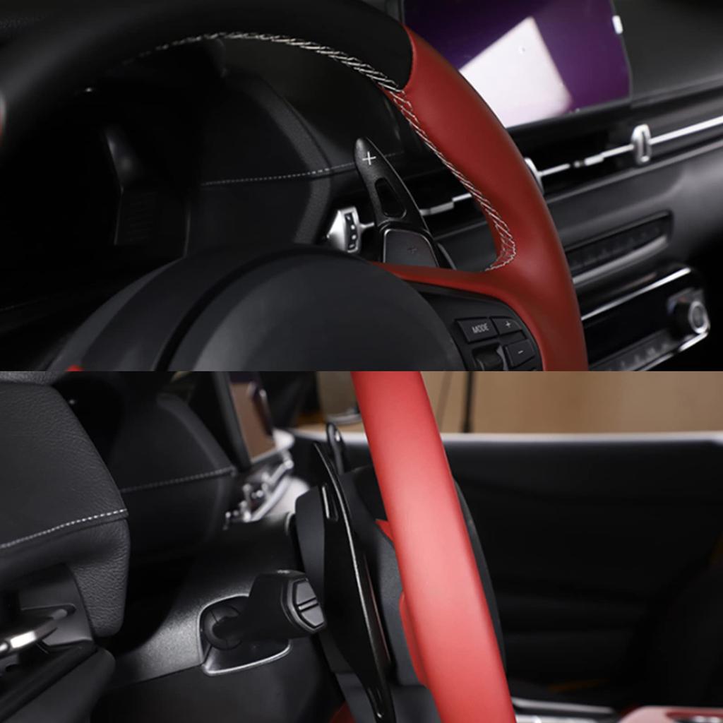 Steering Wheel Shift Paddle Handle Shift Aluminum Material Energy Saving 2019-2022 GR Supra A 90 Replacement (Black)