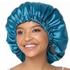 Satin Hat for Sleeping with Invisible Adjustable Buckle Double Layer Ding Soft Comfortable Hair Care Shower Bonnet De Douche
