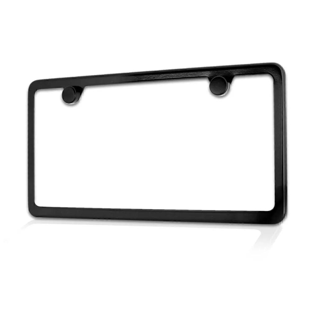 Stainless steel sharp Angle narrow edge ultra-thin license plate frame with 2 holes License Plate Covers Frames 6