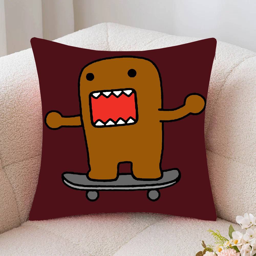 Classic Cartoon D-Domo Kun Pillow Case Fashion Square Pillowcase Bedroom Sofa Room Ins Decoration Leisure