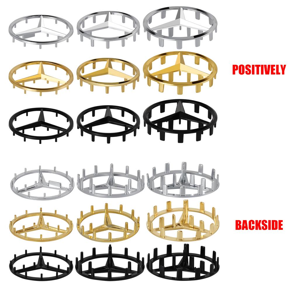 ABS 52mm 57mm Car Steering Wheel Logo Badge For Mercedes Benz C E S Series CLA CLS W212 W205 W204 Emblem Styling Accessories