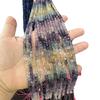 Gradient Purple-Green Fluorite Cube Beads, 4mm, Semi-Finished for DIY Jewelry Necklace and Bracelet Accessories