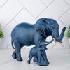 Elefantenstatue für Glücksbringer Zierstück Heimdekorationsartikel für Wohnzimmer und Geschenke (blau)