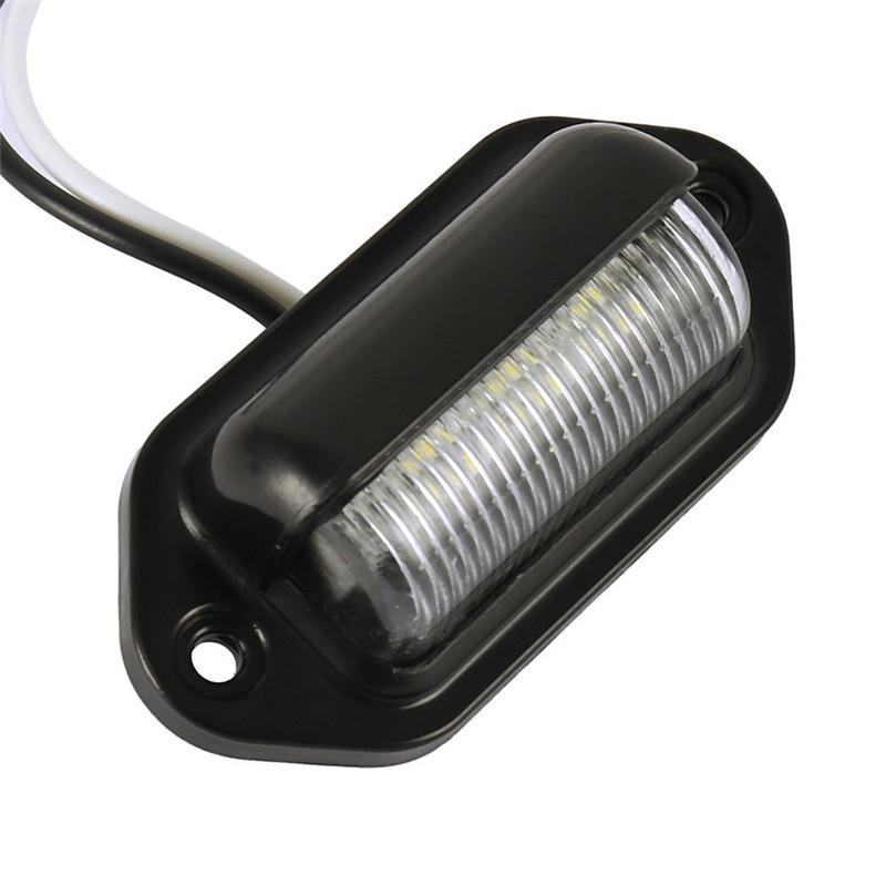 6LED Car Truck License Plate Light  Universal Car Truck Bus Motorcycle Truck License Plate Light Safety Driving Lamp Light 12V