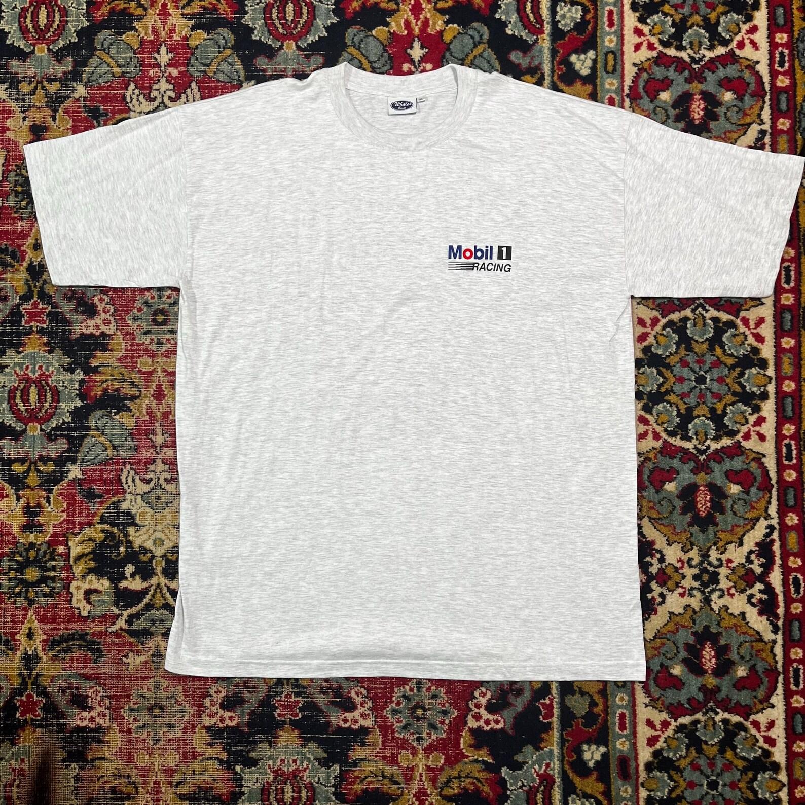 Vintage Mobil 1 Racing T-Shirt MC Arosa Motorcycle Tee Size XL S
