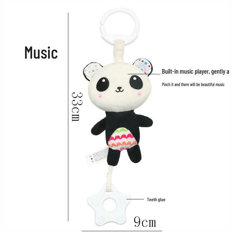 BB Sky Baby Plush Wind Chime: Cute Bear & Rabbit Stroller or Bed Hanging Toy