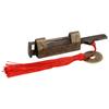 Chinese Antique Lock Retro Classic Pattern Design Bronze Brass Material 5x2cm/2.0x0.8in Horizontal
