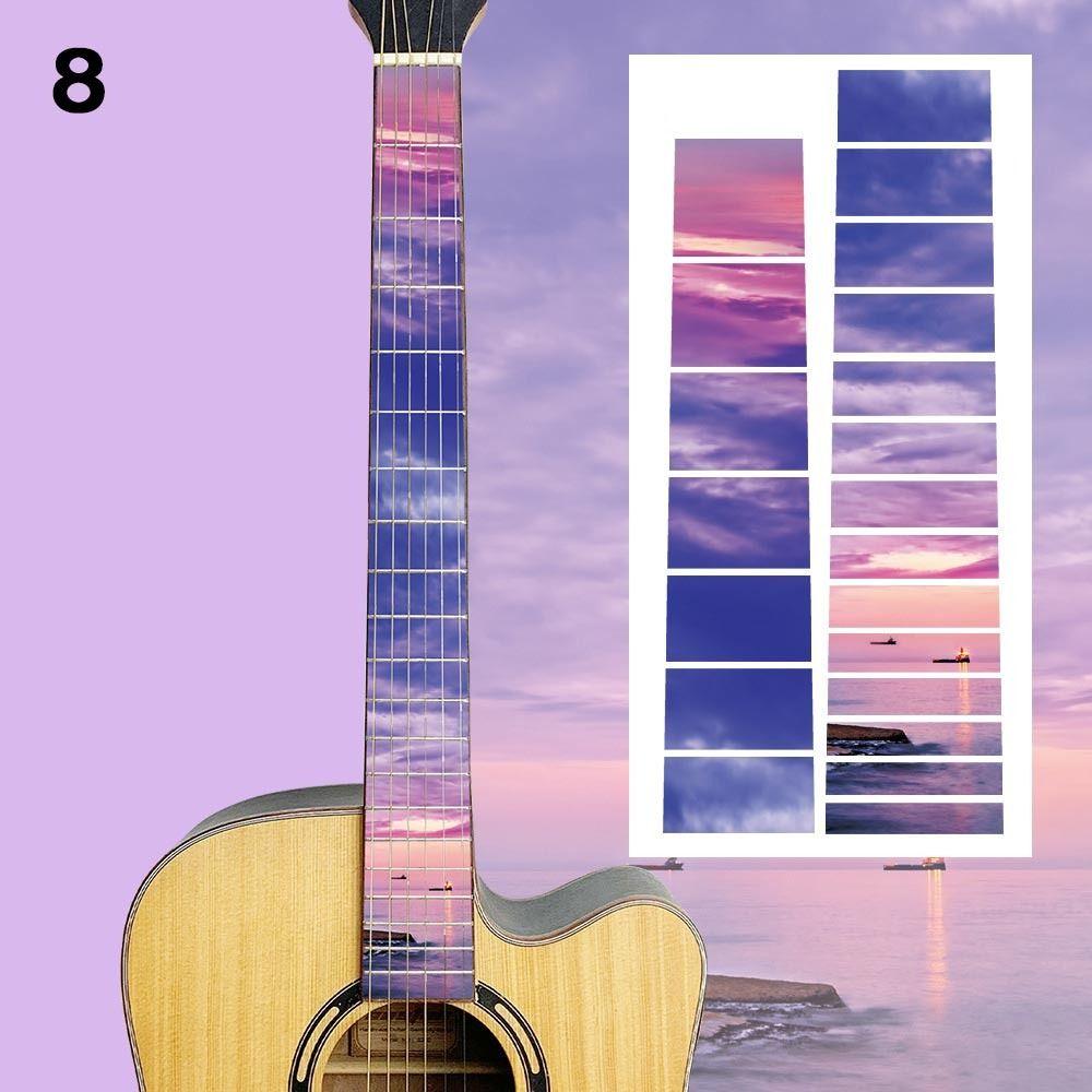 Electric Guitar Parts Ultra Thin Stickers Guitarra Accessories Cross Inlay Decals Fretboard Sticker