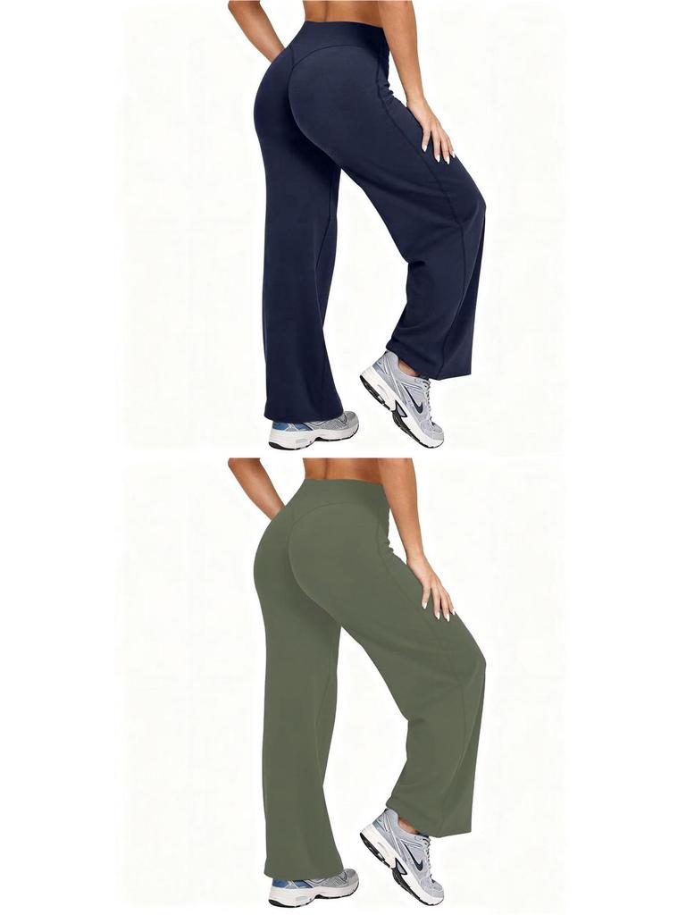 High-Waisted Wide-Leg Yoga Pants