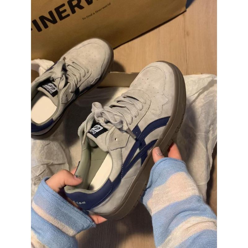 [Seltsame Ästhetik] Dicksohlige, innen höhenerhöhende Damen-Sommer-Freizeit-Retro-Board-Schuhe aus weichem Leder
