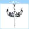 Wings Cross Unique Pendant Necklace With Alloy Material For Daily Style Urban