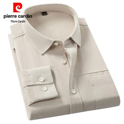 Camisa Masculina Pierre Cardin Lisa 100% Algodão Não Amassa Casual de Negócios