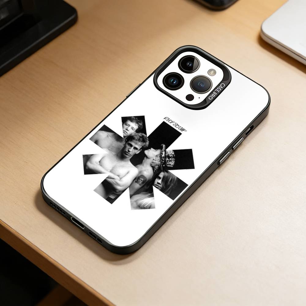 R-Red Hot Chili Peppers Phone Case For iPhone 17,16,15,14,13,12,11 Plus,Pro Max,XS,Colorful Silver Phone Case Funda Cover