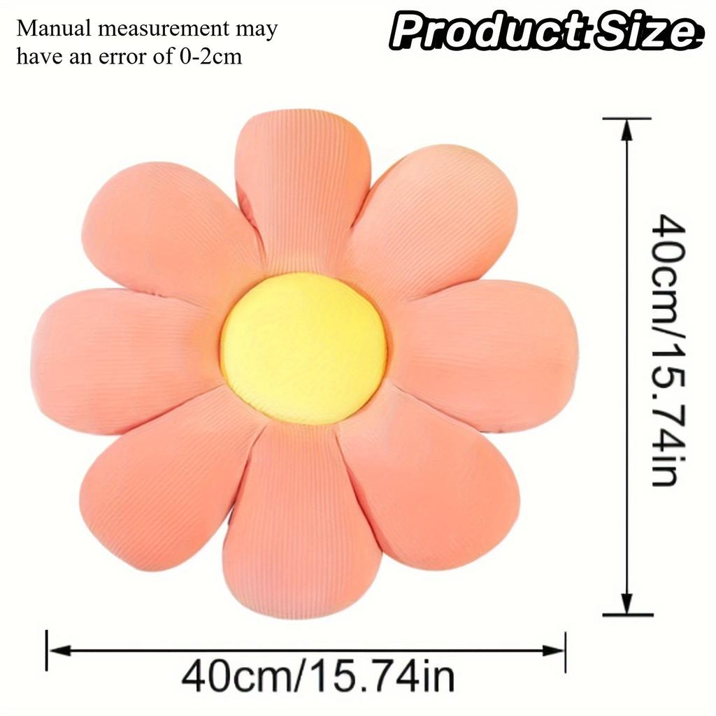 Flower Plush Toy Cushion Sofa Super Soft Daisy Cushion Comfortable Plush Cushion, Eight-Petal Flower Cushion, For Home Sofa,gift