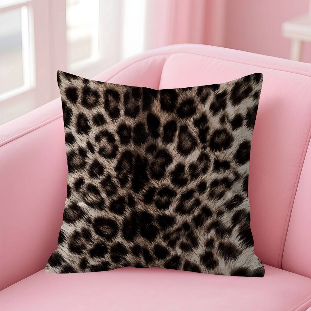 Luxury Leopard Pillow Cushion Cover Pillowcase Living Room Sofa Home Decor Customized