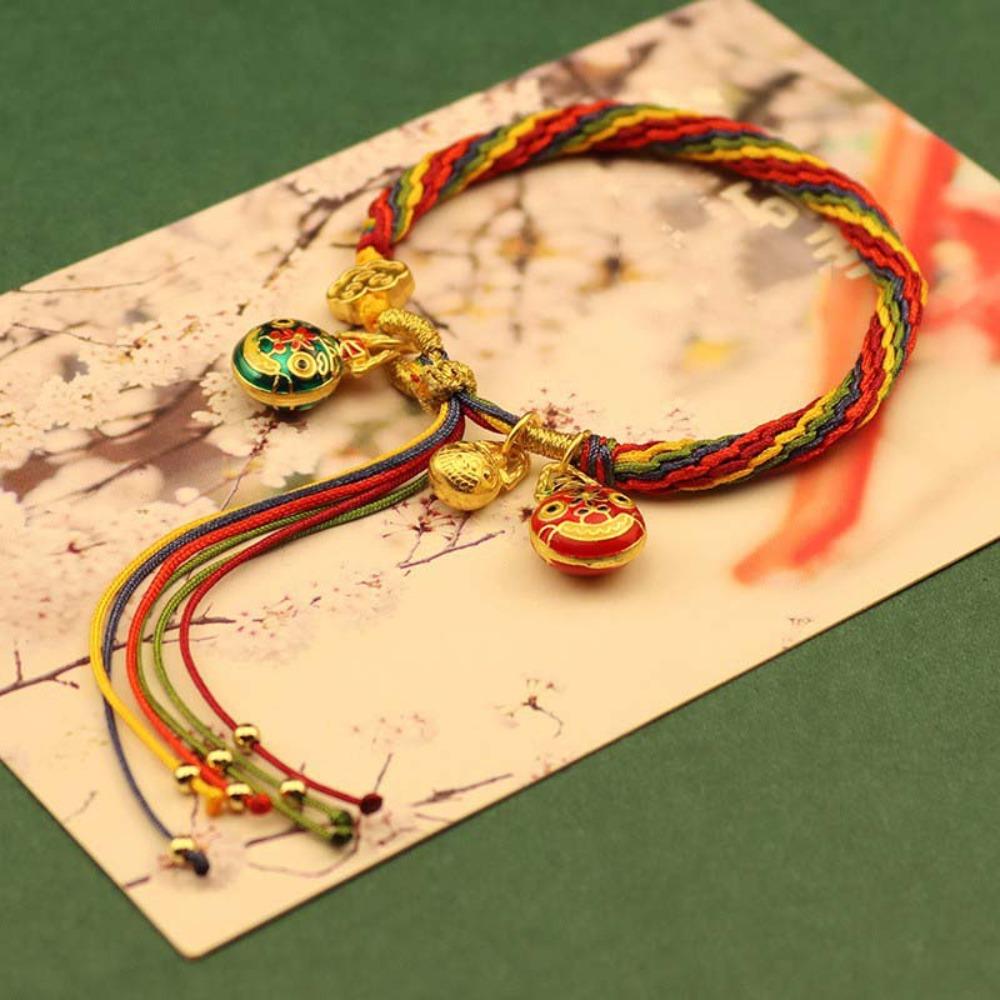 Zinc Zinc Alloy Colorful Woven Rope Colorful Pray for Blessings Hand Strap  Boys