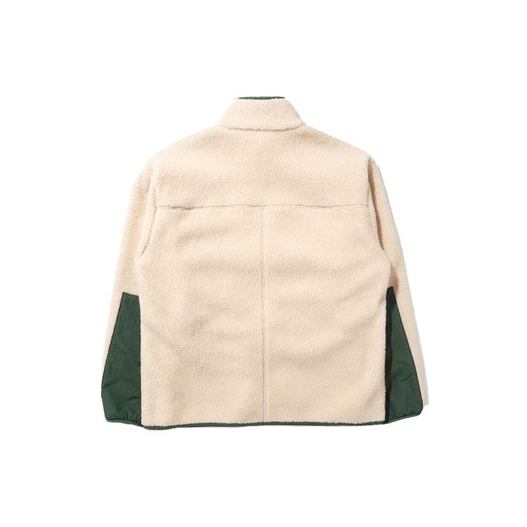FILA Velvet Jackets Unisex Beige Stand Collar Thickened FS2PLD4E11X-LBE