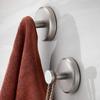 2pcs Stainless Steel Adhesive Wall Hooks Waterproof Shower Hanging Hook Heavy Duty Towel Hook Hanger Bathroom Storage Holder