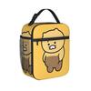 K-Kakaos F-Friends Lunch Bag Choonsik Lunch Box Picnic Portable Zipper Thermal Tote Handbags For Unisex Oxford Print Cooler Bag