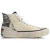 Li Ning Badfive Textile, Split Suede Slip Resistant Lightweight Abrasion Resistant Breathable High top Skateboard Shoes AGCQ608-2