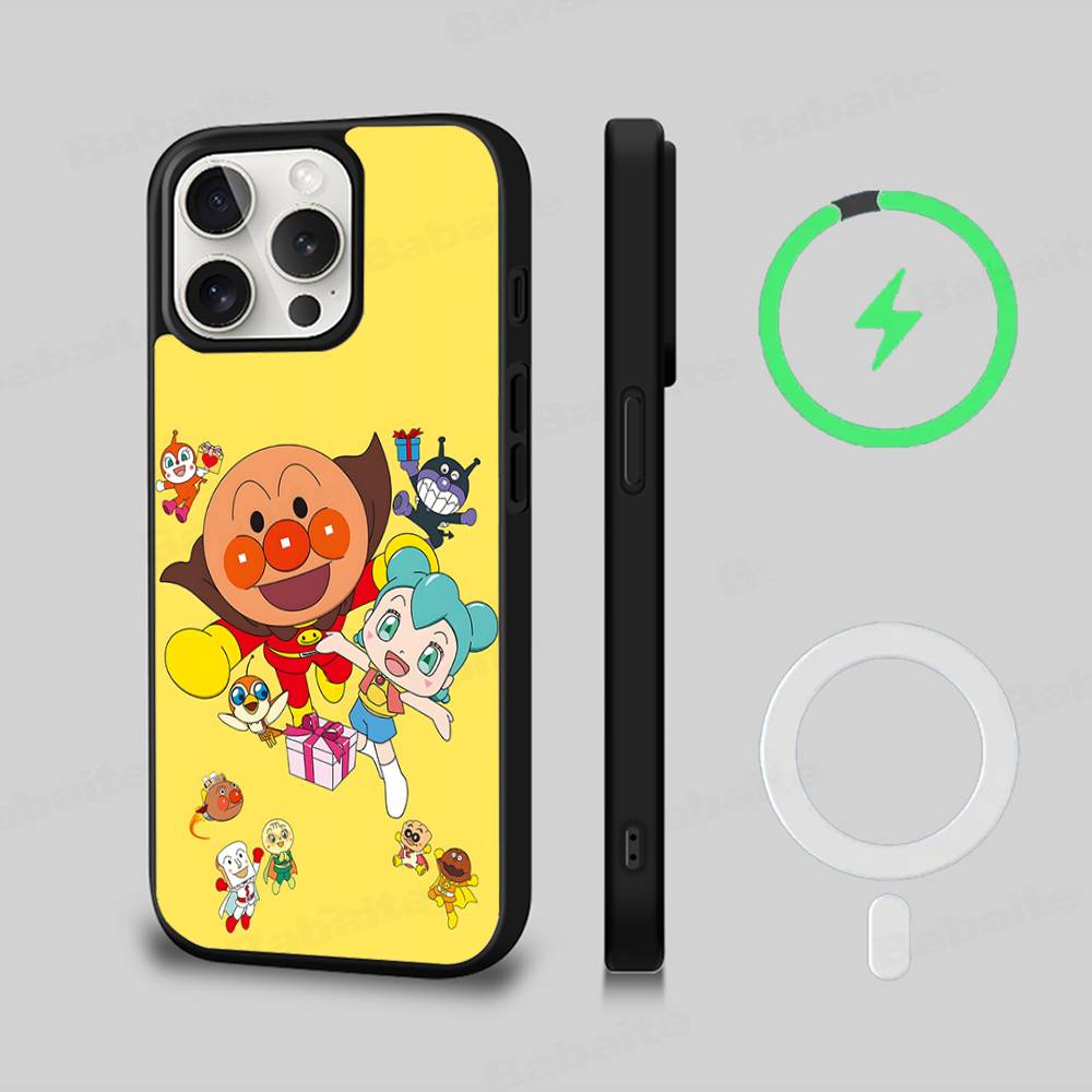 Bread Superman Black For Magsafe Magnetic Phone Case For IPhone 16 15 17 Pro Max 11 12 13 14 Plus Cover