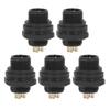 5Pcs Industrial Waterproof Connector IP67 4 Pin Electrical Aviation Wire Cable Quick Plug Socket E7 Buckle
