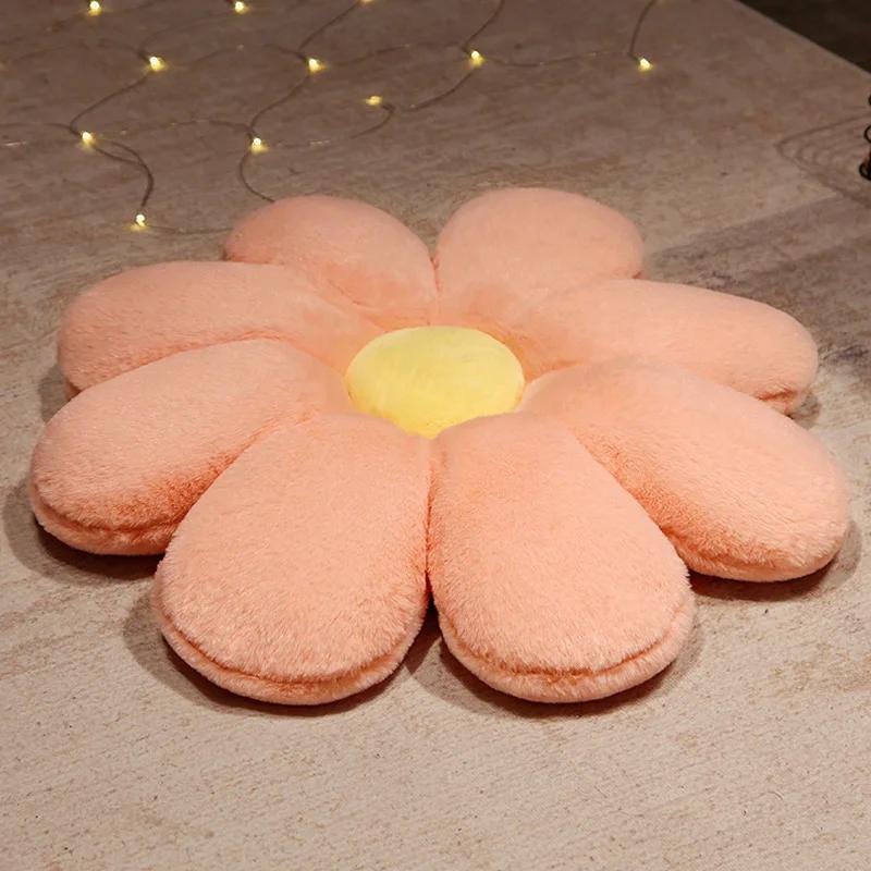 Birthday Gift Bedhead Cushion Living Room Sofa Decoration 50cm Flower Mat Rabbit Hair Soft Floor Flat Bottom Office Supplies