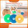 Durable Spiky Ring TPR Chew Toy for Large Dogs - Squeaky, Bite-Resistant, and Teeth-Cleaning for Golden Retrievers