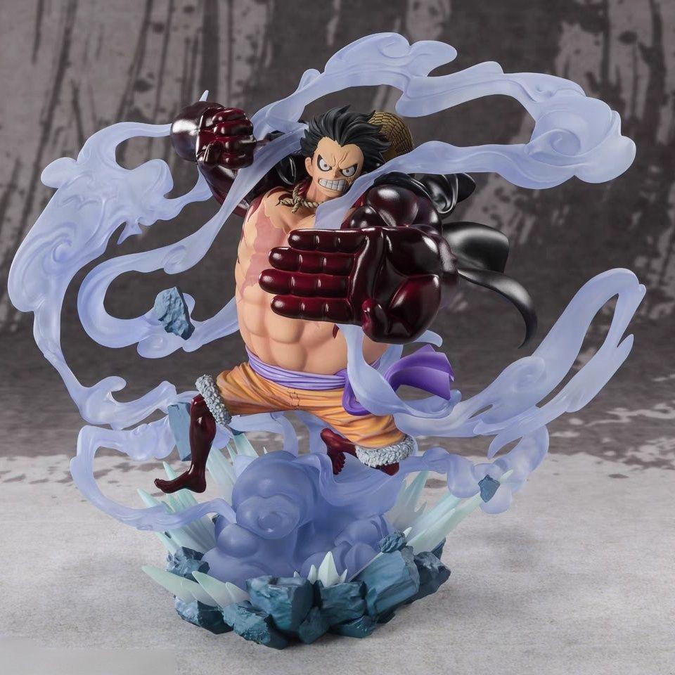 20cm Anime Figure Monkey D. Luffy Gear 4 Model Dolls Action Figurine Gk Luffy Statue Decor Collect Kids Boy Toy Gift