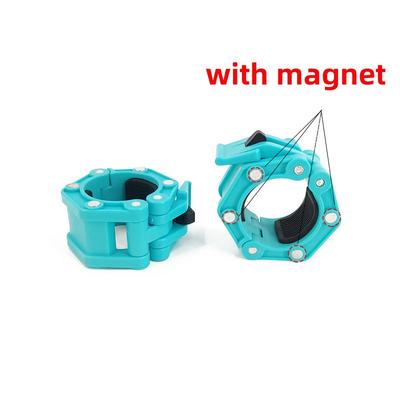 50mm Spinlock Barbell Collars Quick Release Barbell Clamps Weight Bar Clips with Magnet for Weightlifting and Strength Training