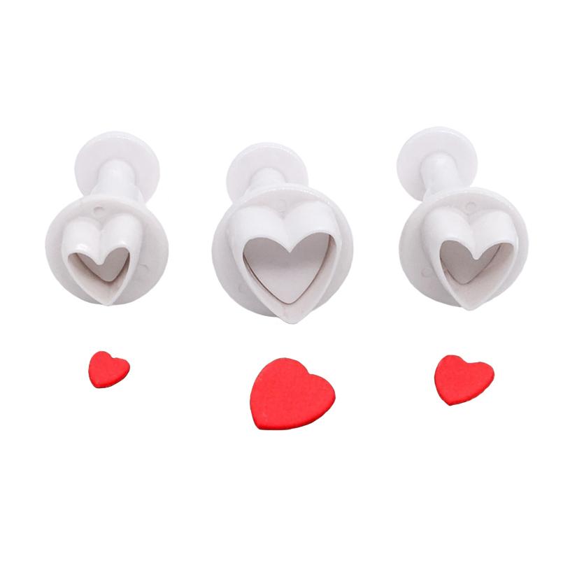 Heart Star Round Square Flower Shape Fondant Cake Decorating Gum Paste Pastry Sugar Craft Cutter Mold Tools