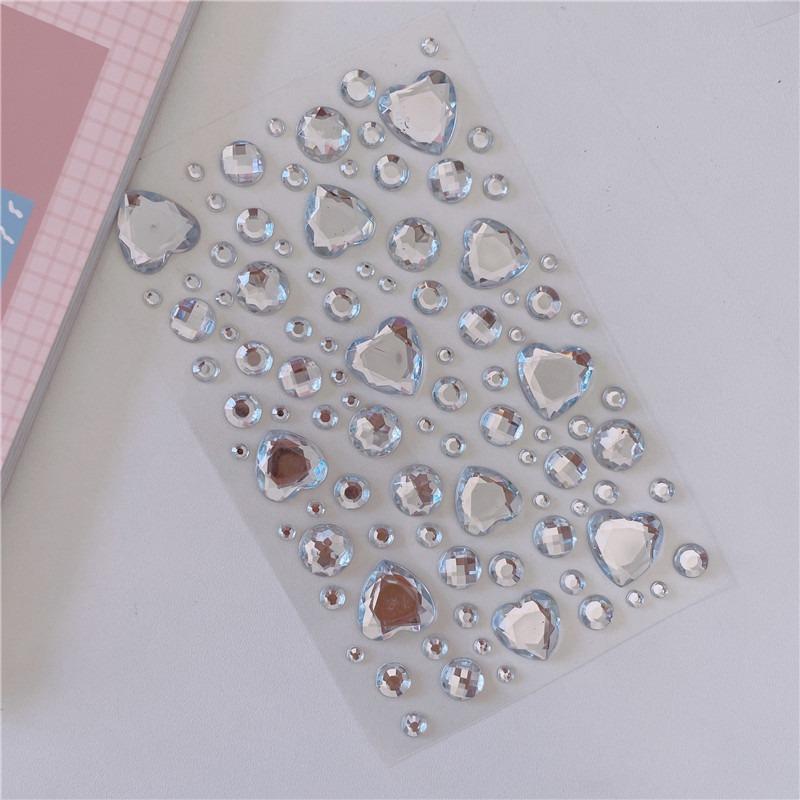 Grande amor diamante adesivo ins 3d coreano diamante decorativo manual adesivo