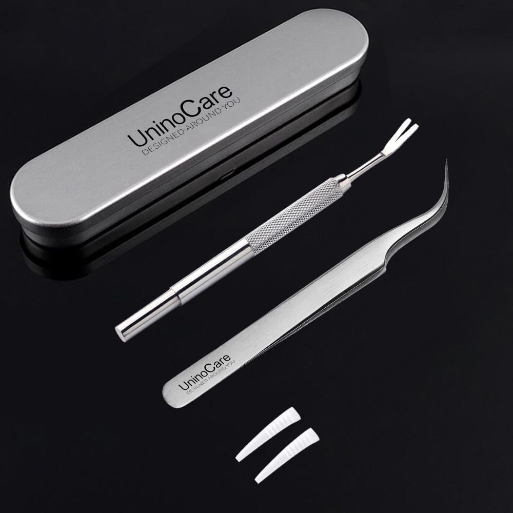 Tick Remover, Tick Removal Tool, Stainless Steel Tick Remover Tool for Dogs/Humans/Cats/Horses, Professional Foam erts Tick Remover Set- Includes