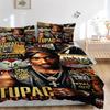 Tupac Shakur Legend Poster Print 3Pcs Bedding Set,Duvet Cover with 2 Bedro,Pillowcase Home Birthday Gift