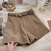 Women's High Waist Shorts Wide Leg Suit Shorts Loose Fit Minimalist Casual Summer Shorts