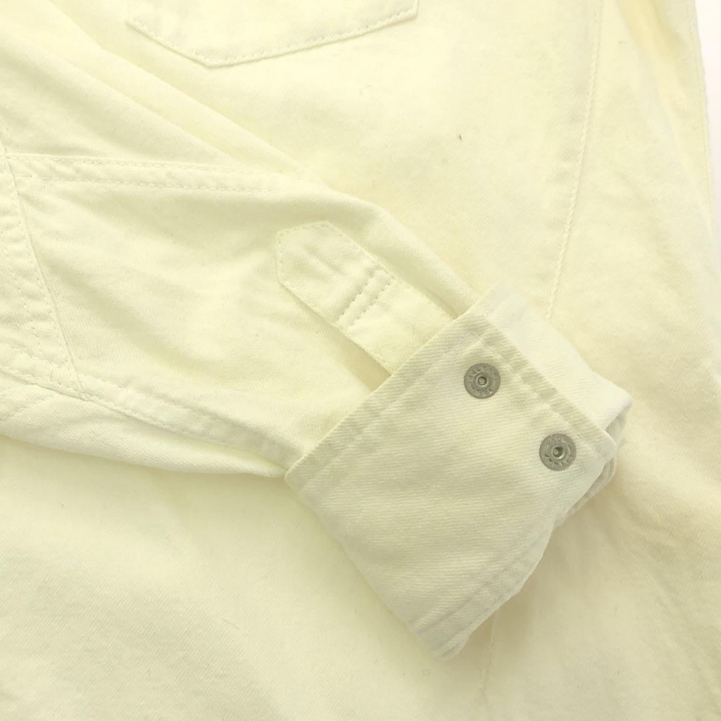 Name. made in Japan Long sleeve Band collar shirt 2 white Men's Used